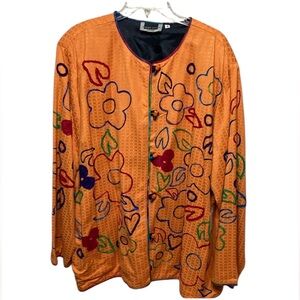 Maggie Barnes jacket orange